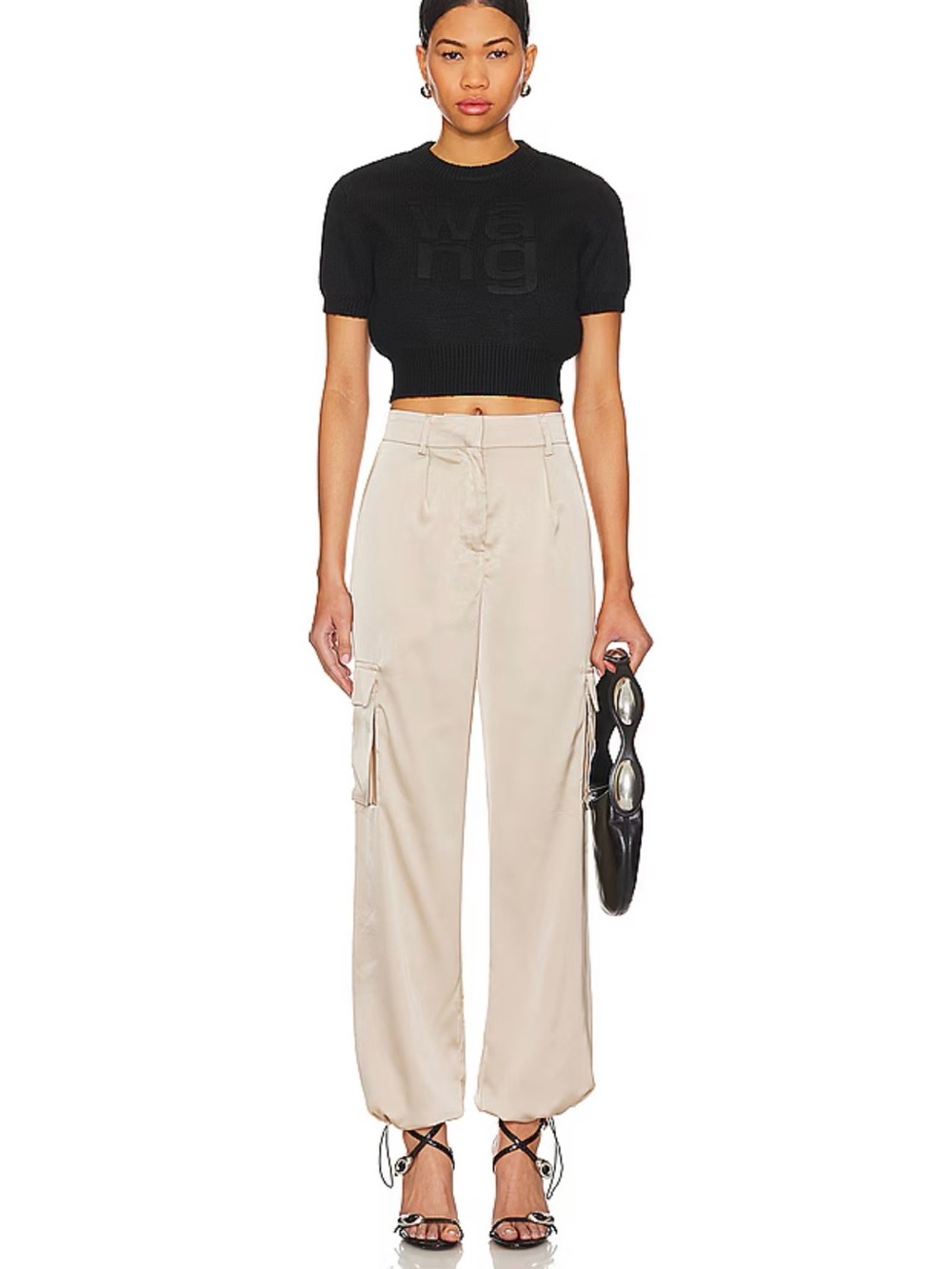 Seleste Drawstring Jogger Pant in Taupe - Superdown